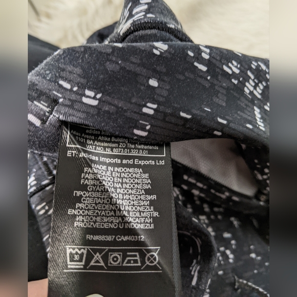 Adidas Energy Running Climalite, black, grey, white, pattern leggings, small - Picture 12 of 12